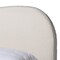 Baxton Studio Maya Mid-Century Modern Cream Boucle Fabric and Oak Brown Finished Wood Queen Size Platform Bed 228-13067-ZORO - alternate 7